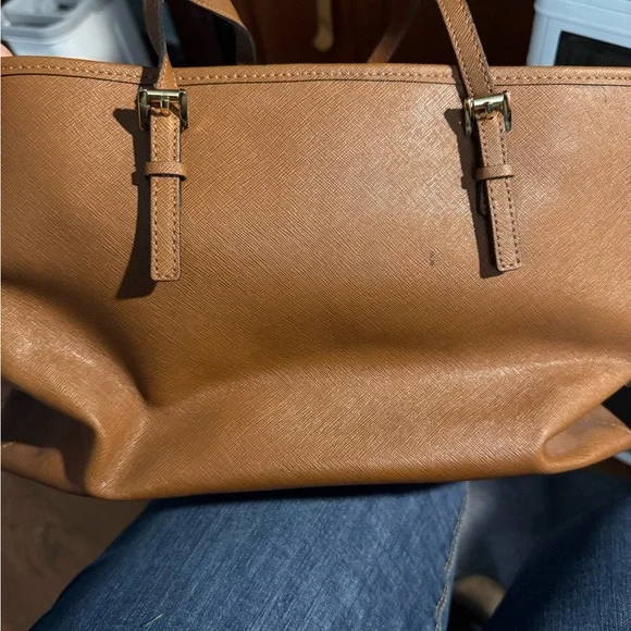 Michael Kors Tan Saffiano Leather Tote - Picture 7 of 8